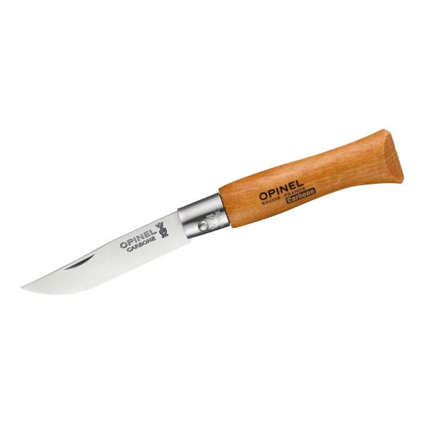 Opinel Messer Nr 12  nicht rostfrei Virobloc System Hartholz 254012 