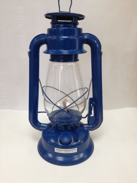 Petroleumlampe - 30cm, blau