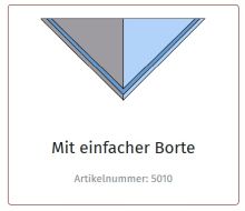 Halstuch, K. zweifarbig vertikal geteilt mit Borte