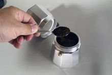 Espresso Maker Bellanapoli - 9 Tassen Alu natur 